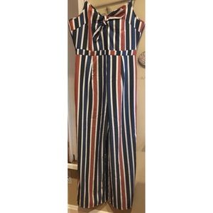 Stylish striped jumpsuit